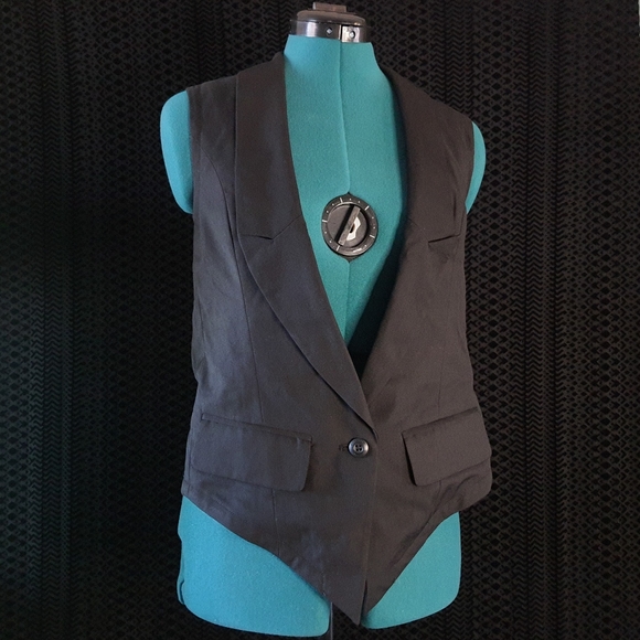 Kill City Tailored Fringe Back Vest NWOT - Picture 4 of 9